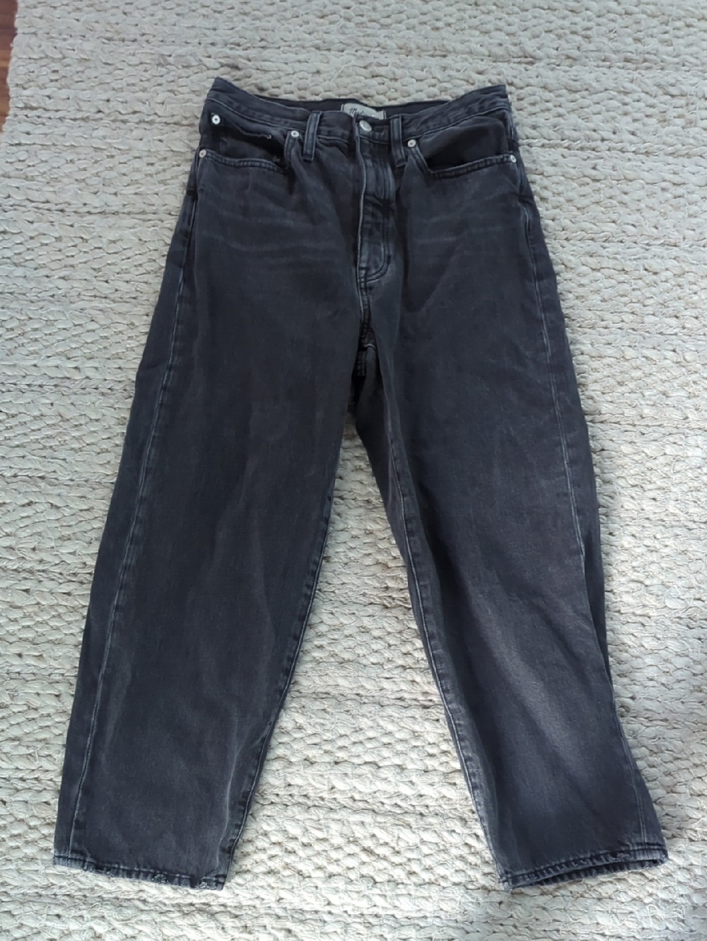 Madewell Men's Washed Black Relaxed Jeans